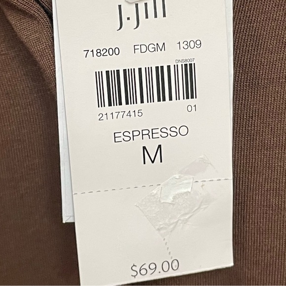 J.Jill women’s size Medium top Button Down Cotton Modal Blend lightweight - Picture 2 of 11